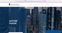 Desktop Screenshot of akturkhukuk.com